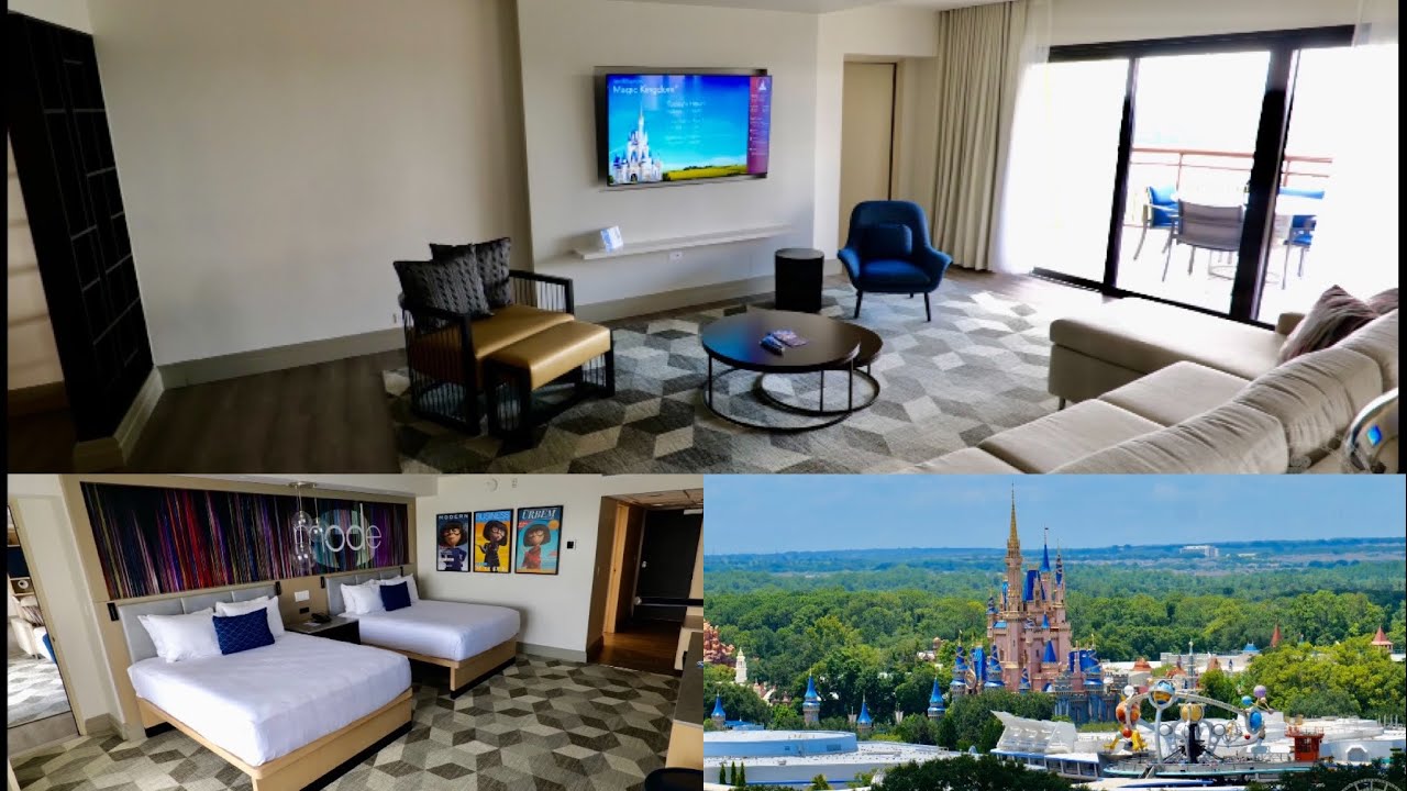 Disney's Contemporary Resort One Bedroom Suite Theme Park View Tour in ...
