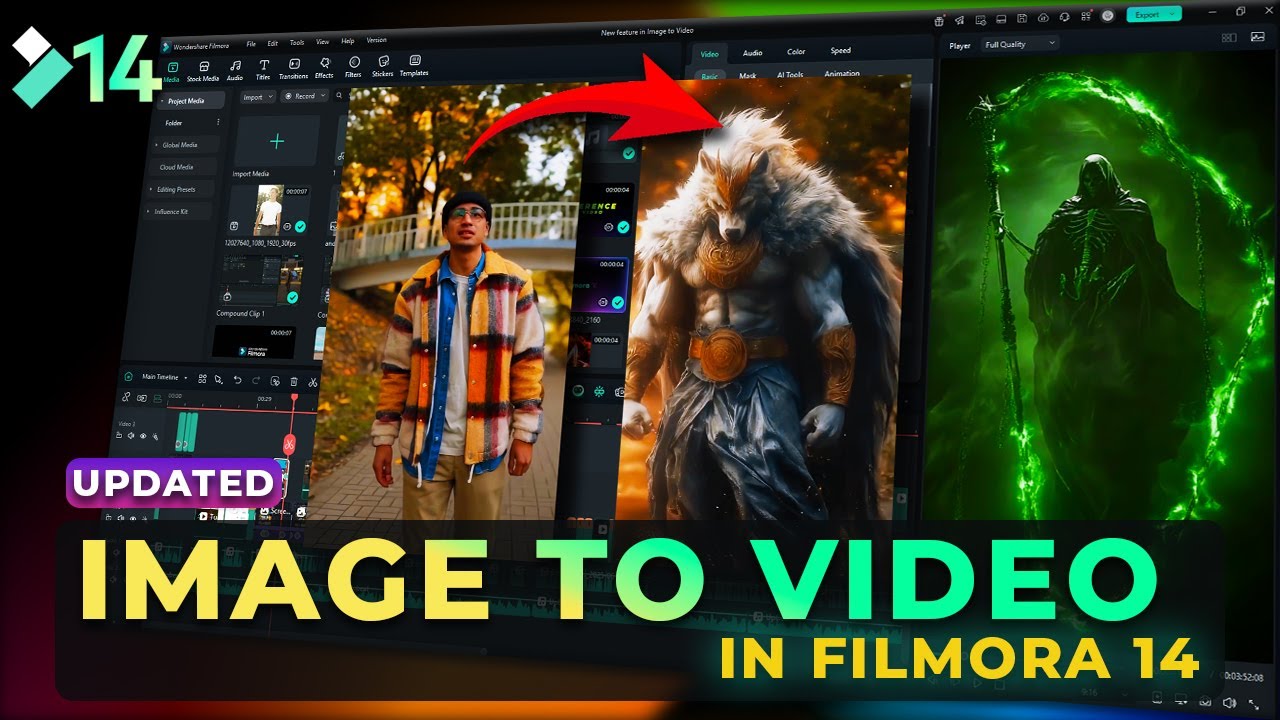 Filmora 14 Image to Video Update: Create Viral Videos with AI (New Features Tutorial)