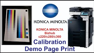Colour Calibration KONICA MINOLTA bizhub c220/c280/c360, How to Calibration KONICA MINOLTA bizhub