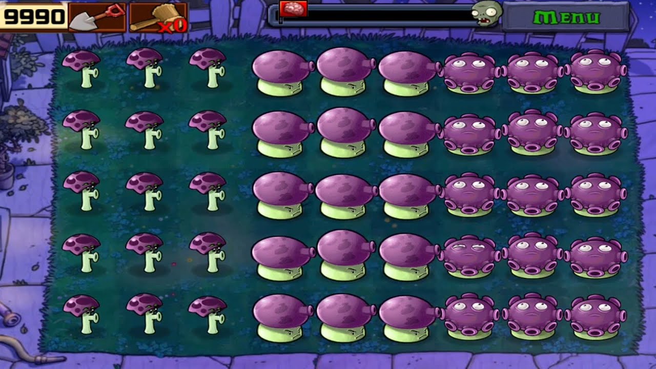 Plants Vs Zombies | Last Stand Night | Plants Vs All Zombies Gameplay Full HD 1080p 60fps