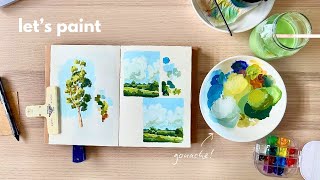 Art Vlog Paint With Me Using Gouache