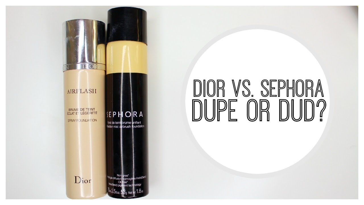 Dior Airflash Foundation vs. Sephora 