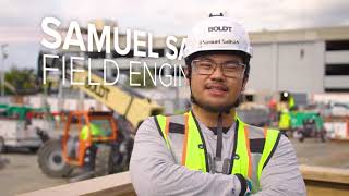 Construction Careers at Boldt - Episode 3: Field Engineer Samuel Salisi