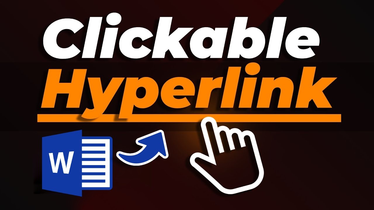 How to Hyperlink in Word: Add & Remove Clickable Links - YouTube