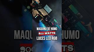 Maquina de humo de 900W con luces RGB