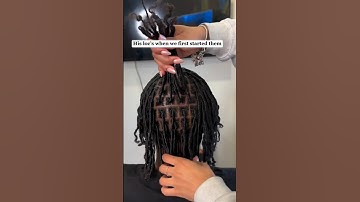 His locs when he first started them #locs #locjourney #locstyles #locretwist