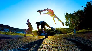 Sunset Concrete Tricking Session