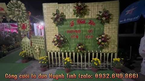 cổng cưới lá dừa nét đẹp sông nước miền tây/0932649866 Mr.TínhChuyên dịch vụ cổng cưới lá dừa
