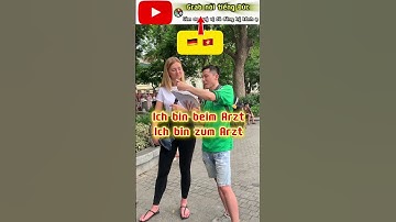Hỏi người Đức câu trắc nghiệm trên đường phố #hoctiengduc #shorts