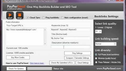 PayPerSeed - Auto SEO Backlinks Software