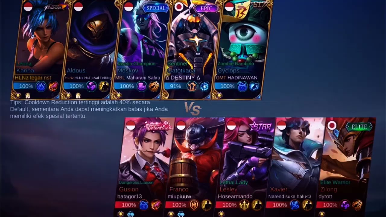 PRESET ML AM || DJ KANAN KIRI🎶 || HASIL PERTANDINGAN✓