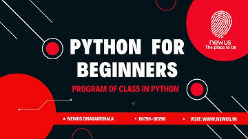 program of class in python || newus Dhramashala
