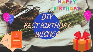 BEST BIRTHDAY WISH | DIY SCRAPBOOK IDEAS | 🎂🎁🕯️❤️