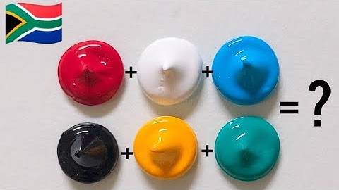 WHAT DO MIXED FLAG COLORS MAKE  || SATISFYING || ASMR COLOR MIXING