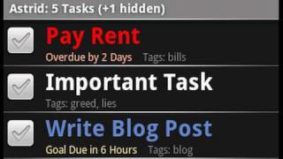 GTD on an Anrdoid Phone! - Astrid Reviewed - AppJudgment
