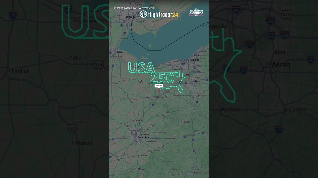 Pilot Commemorates America’s 250th Anniversary From the Sky