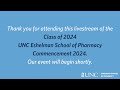 Unc eshelman school of pharmacy commencement