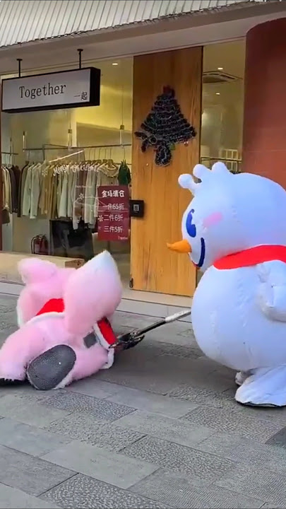 Boneka maskot mixue vs tupai #ayaho #cosplay