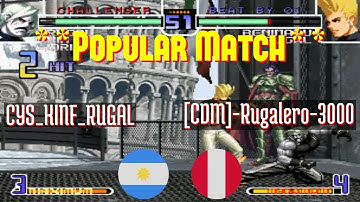 @kf2k2pls: CYS_KINF_RUGAL (AR) vs [CDM]-Rugalero-3000 (PE) [KOF 2002 Plus kf2k2 Fightcade] Mar 16