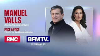 EN DIRECT - Manuel Valls est l'invité du Face à Face d'Apolline de Malherbe