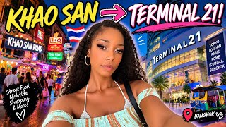 Exploring Khao San Road & Terminal 21 in Bangkok! 🇹🇭✨ ep.2