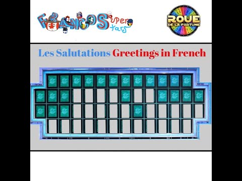 Wheel of Fortune Roue de la Fortune Learn French with Games