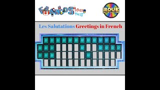 Wheel of Fortune Roue de la Fortune Learn French with Games Beginner Les Salutations Greetings screenshot 5