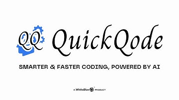 Introducing QuickQode: Your AI-Powered Developer Productivity Accelerator!