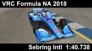 Assetto Corsa: VRC Formula NA 2018 @ Sebring International 1:40.738