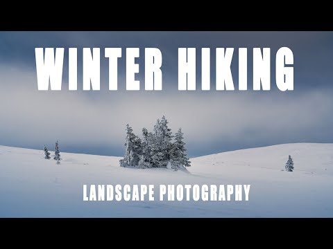 WINTER HIKING with skis for landscape PHOTOGRAPHY in NORWAY