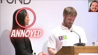 Meg Interrupts And Embarrasses Man At Podium #meghanmarkle