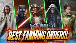 THIS is the BEST Order to Farm Galactic Legends in SWGOH for 2026!!! screenshot 2