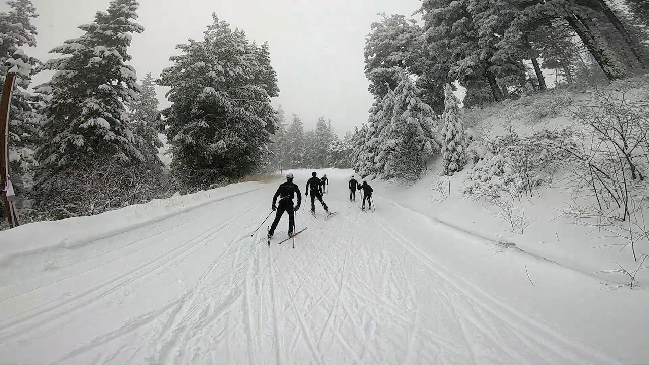 Video of Bogus Basin Development Nordic Team while skiing bogus basin