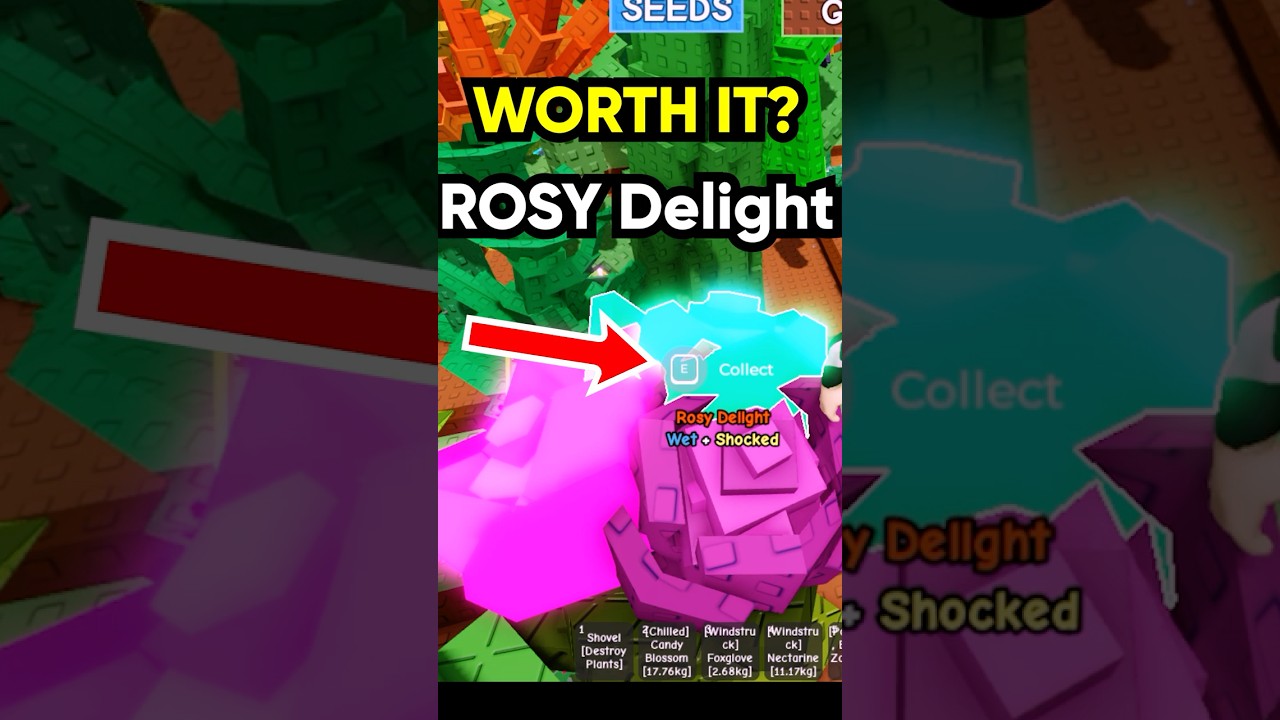 ROSY DELIGHT Plant is OP in ROBLOX Grow a Garden 