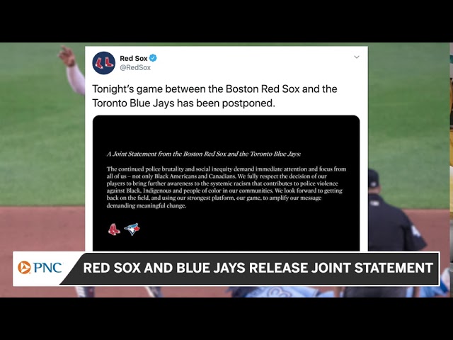 Red Sox, Blue Jays Release Joint Statement Regarding Postponement