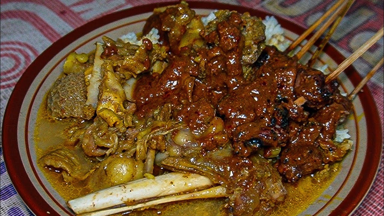 MURAHNYA KEBANGETAN!! NASI, SATE ,GULAI KAMBING CUMA 10.000,  2 JAM 2 KAMBING HABIS TERJUAL