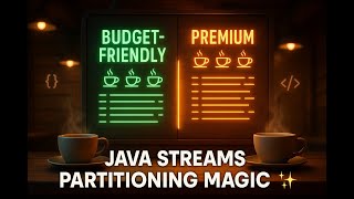 Java Streams Partitioning Magic ✨ | Split Café Menu into Budget vs Premium Items