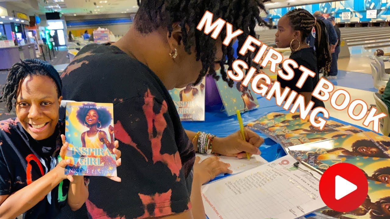 Book Signing for My first Book InspiraGirl - YouTube