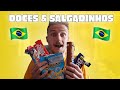 GRINGO prova DOCES &amp; SALGADINHOS BRASILEIROS 🇧🇷