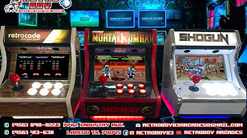 10” Custom Made Mini Arcade Machines with Hyperspin & 8,000 games, in action
