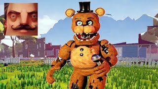 Hello Neighbor - My New Neighbor WITHERED FREDDY FNAF FULL HISTORY Gameplay Walkthrough screenshot 3