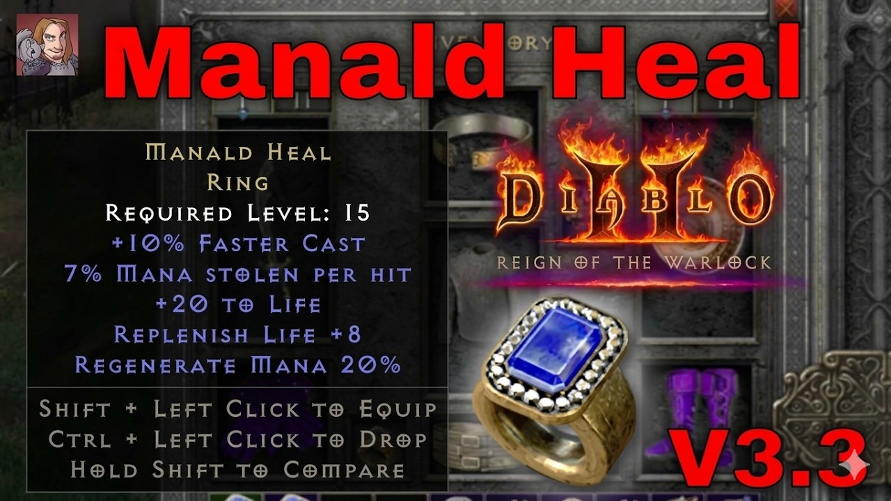 D2R RotW Updated Uniques - Manald Heal (Ring)