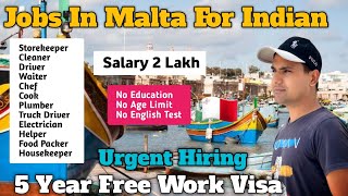 malta free work permit 2023 ! Apply Now