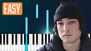 Joji - SLOW DANCING IN THE DARK 100% EASY PIANO TUTORIAL chords