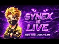 FREE FIRE LIVE 🔴 ONE TAP HEADSHOT GAMEPLAY | RANK PUSH LIVE | CUSTOM ROOM | SYNEX GAMING