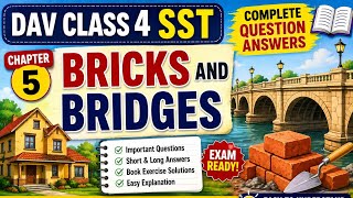 DAV Class 4 SST📖 Chapter 5 – Bricks and Bridges Complete Question Answers #youtubeshorts #ytshorts