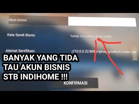 ?KUPAS MASALAH AKUN BISNIS||PASWWORD TV STB INDIHOME DI RUMAH..