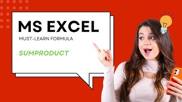 Sumproduct - 1 of the MS Excel Formulas that You must Learn