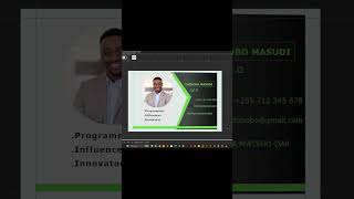 a simple business card using gimp