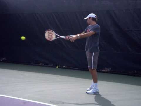 Roger Federer practice @ Sony Ericsson on March 28...